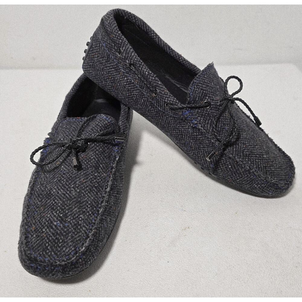 Men's Tod's My Colors Tessuto Loafers Gommino Wool Slip On Driving Shoes Sz 6.5